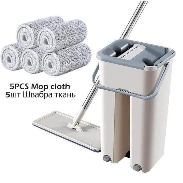 Spray Cleaning Mops with Bucket Flat Squeeze