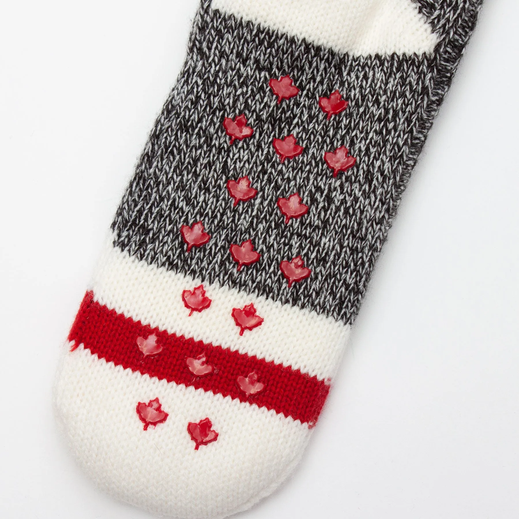 The Canadian Extra Plush Slipper Sock Cabin Grey