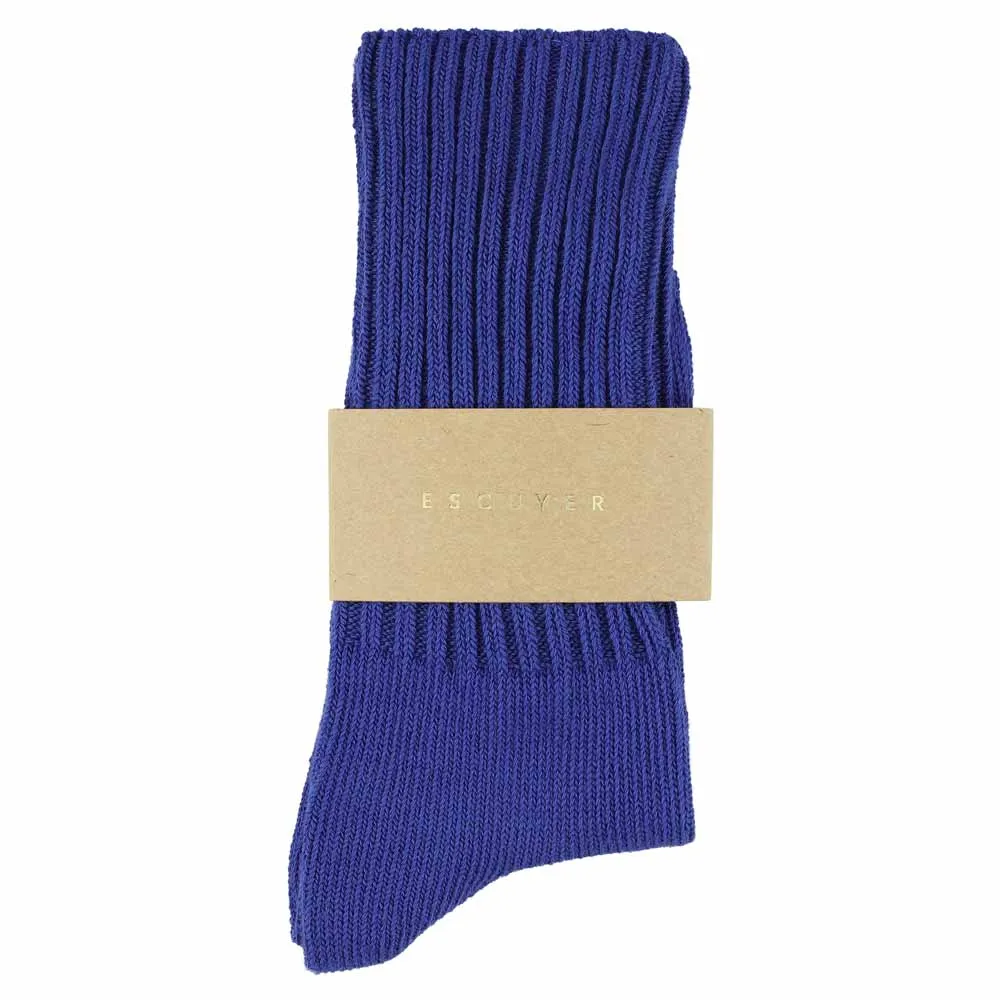 Women Crew Socks - Bright Blue