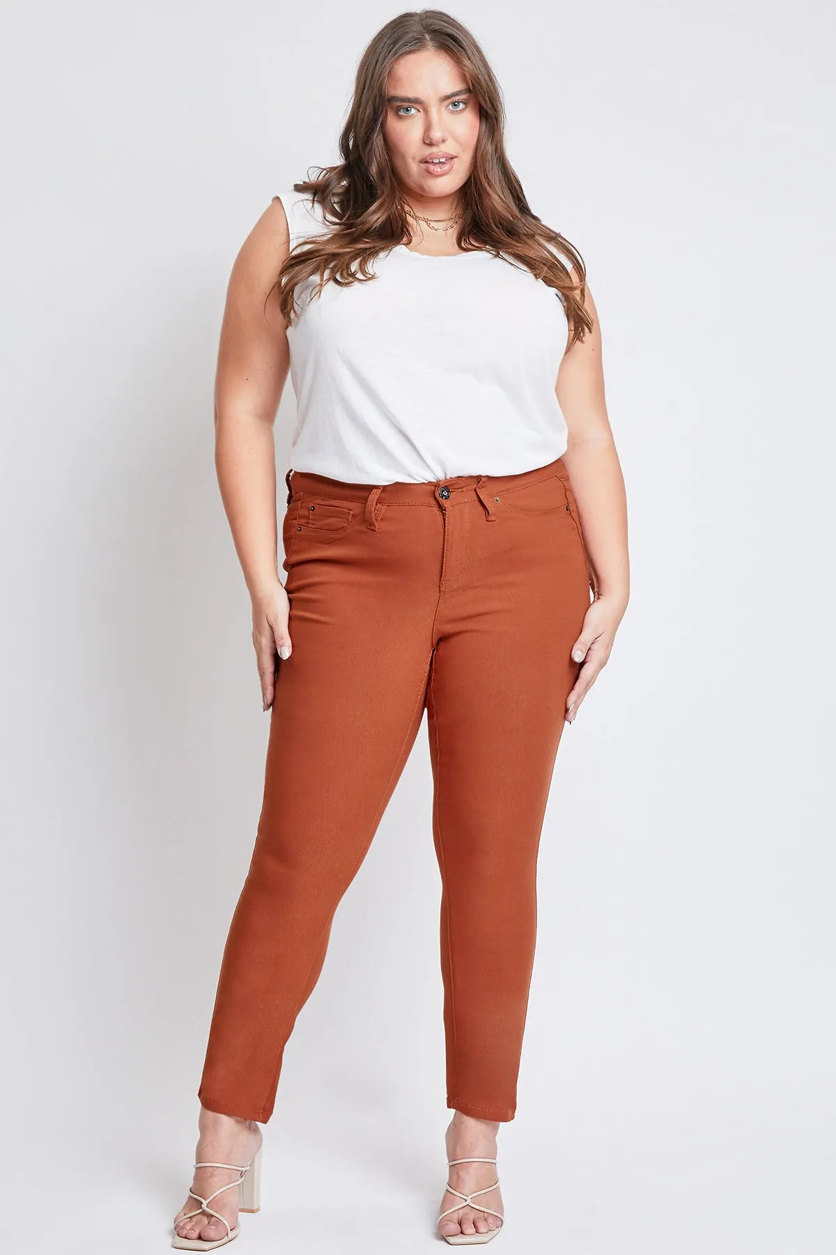 Women's Plus Size Hyperstretch Skinny Pants, Adobe