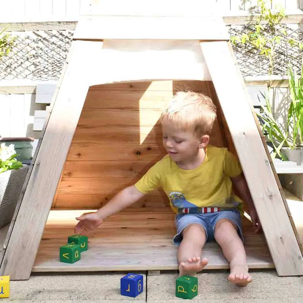 Wooden Teepee Playhouse: A Magical Hideaway - Indoor and Outdoor Play